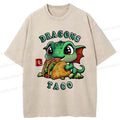 Unisex Cotton T-Shirt with Dragon Print