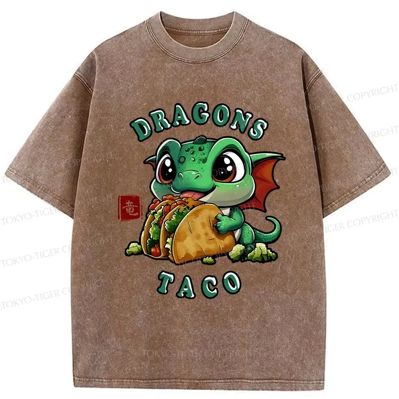 Kyoto-Lion Dragon Taco Washed T-Shirt