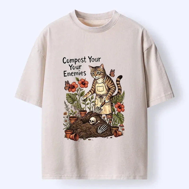 unisex cotton cat shirt for summer