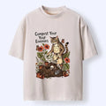 unisex cotton cat shirt for summer