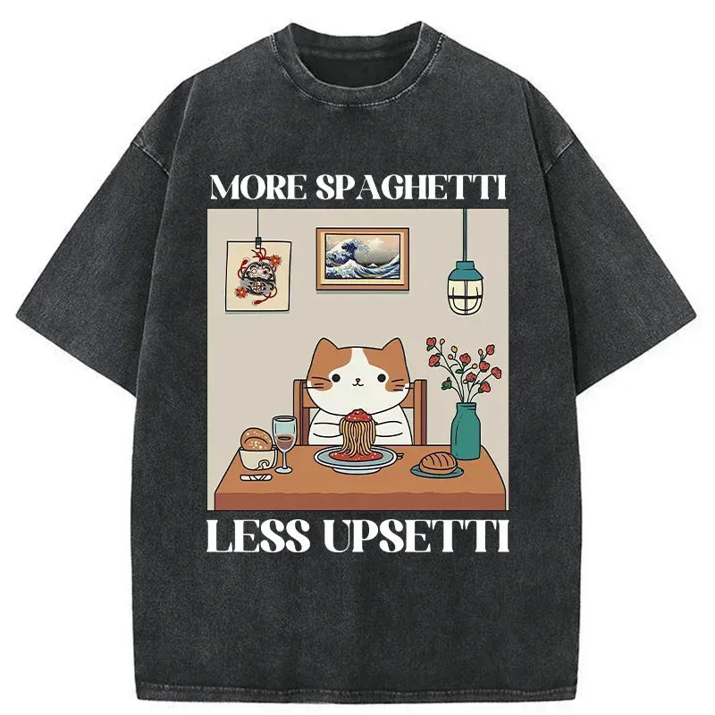 comfortable vintage japanese cat t shirt