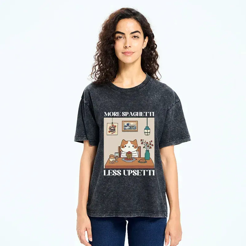 comfortable vintage japanese cat t shirt
