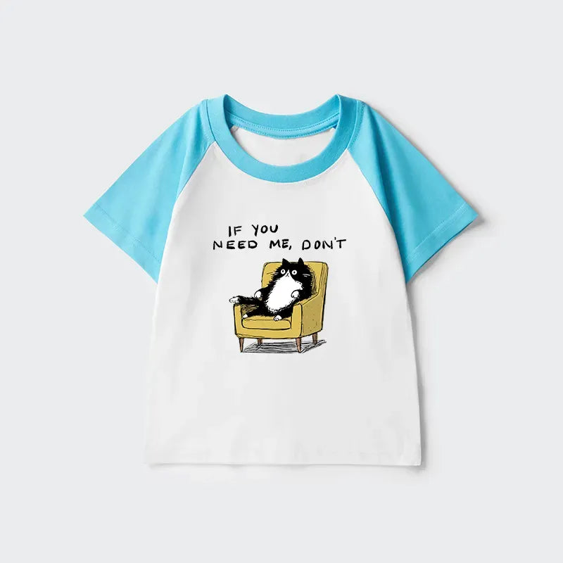 Cute Ukiyo-e Cat Shirt for Kids