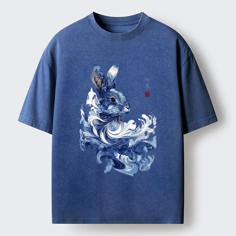 Vintage Rabbit T-Shirt for Summer