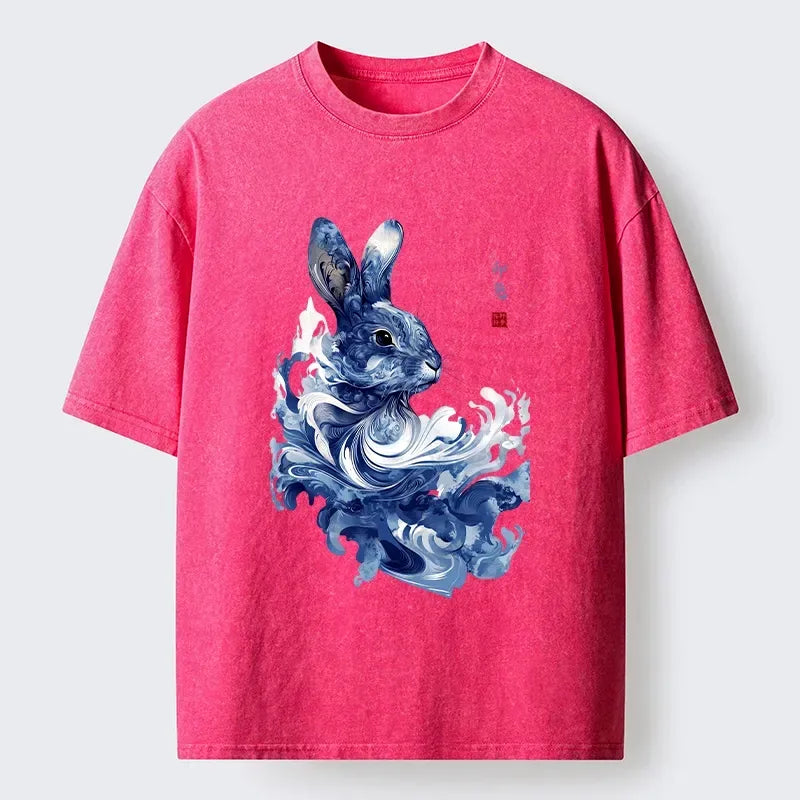 Vintage Rabbit T-Shirt for Summer