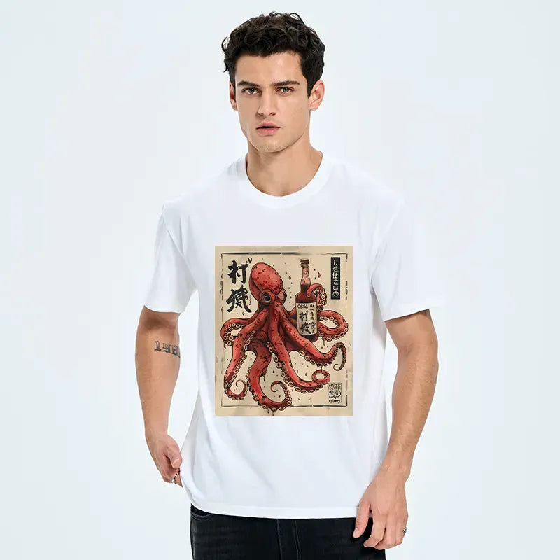 japanese lion t-shirt gift for him
