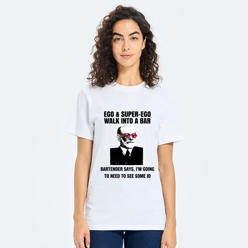 Funny psychology bar joke t-shirt gift idea