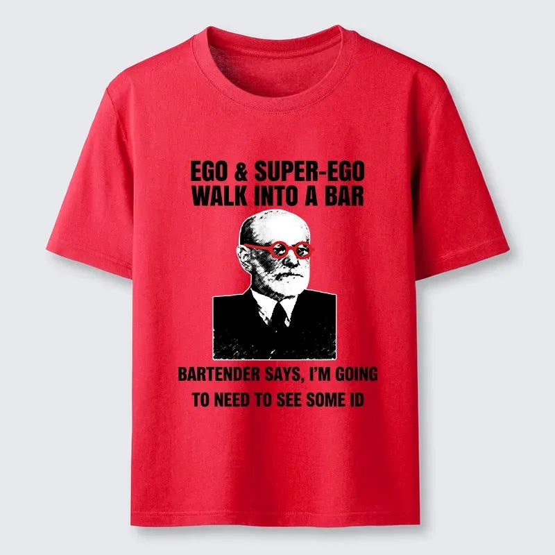 Funny psychology bar joke t-shirt gift idea
