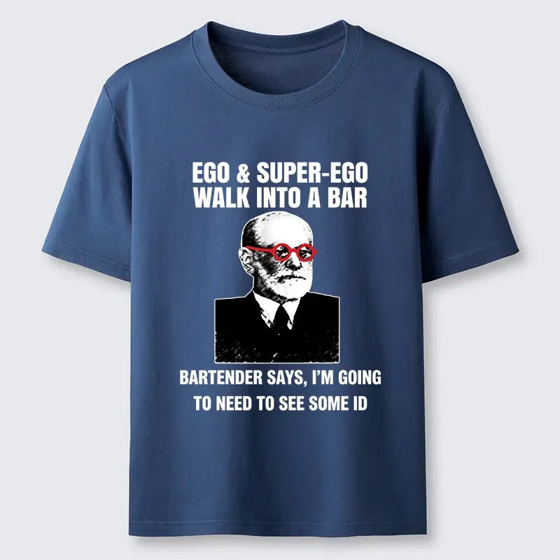 Funny psychology bar joke t-shirt gift idea