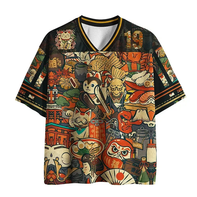 Traditional lion mesh jersey for daily wear