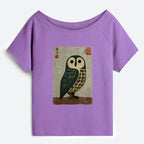 Traditional Owl Tee Casual Streetwear Trendy