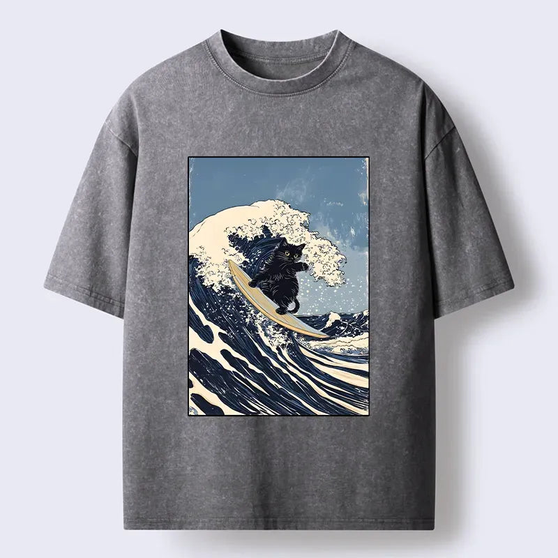 Vintage Japanese Wave Tee on Sale