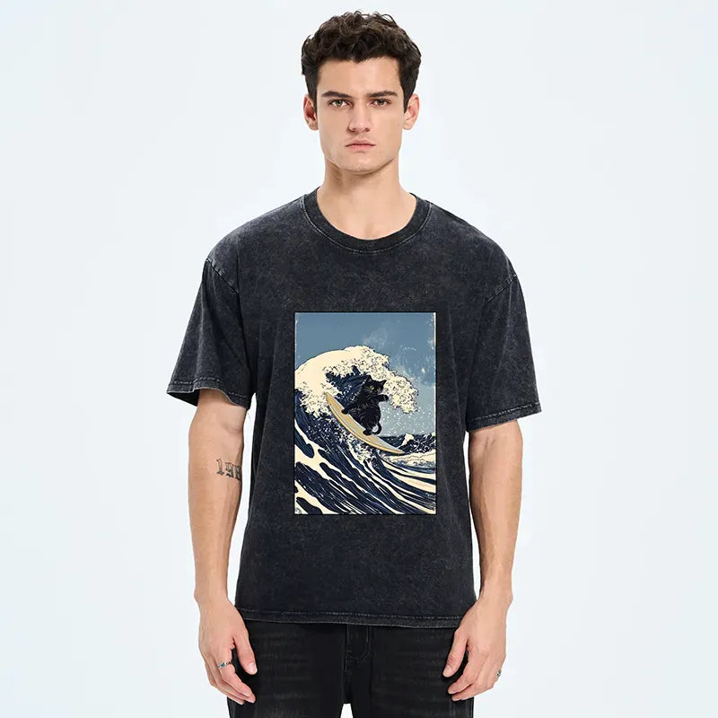Vintage Japanese Wave Tee on Sale