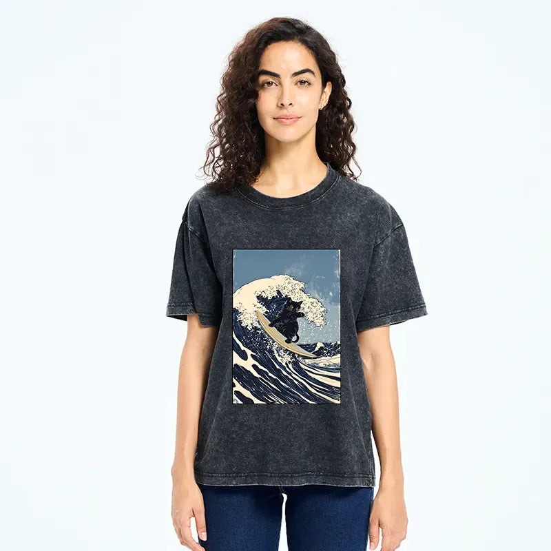 Vintage Japanese Wave Tee on Sale
