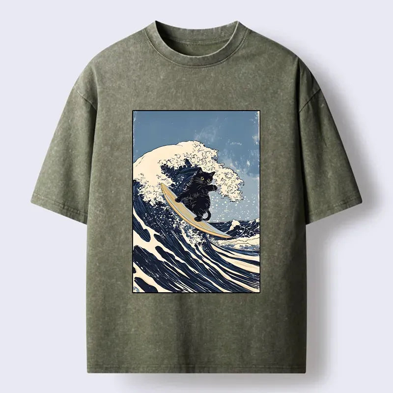 Vintage Japanese Wave Tee on Sale