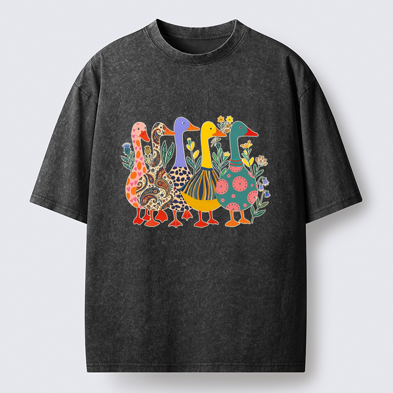 Japanese washed t-shirt for daily wear