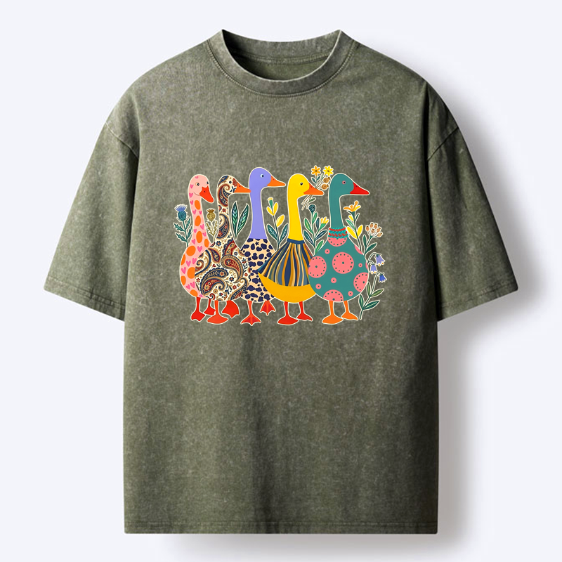 Japanese washed t-shirt for daily wear