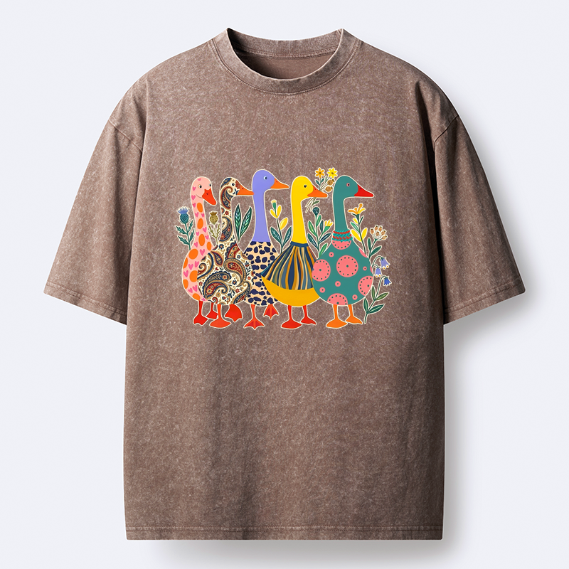 Japanese washed t-shirt for daily wear