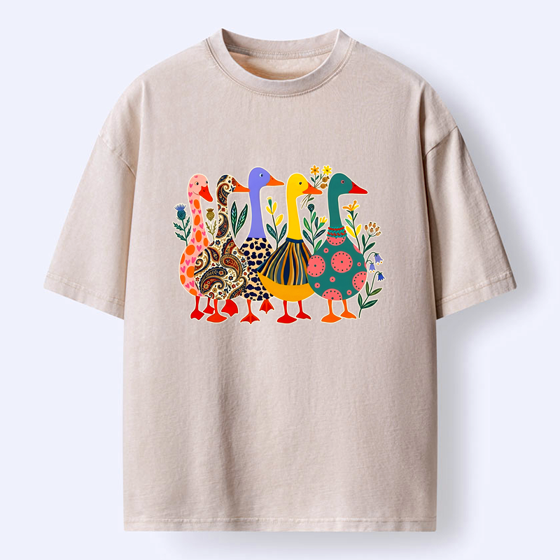 Japanese washed t-shirt for daily wear