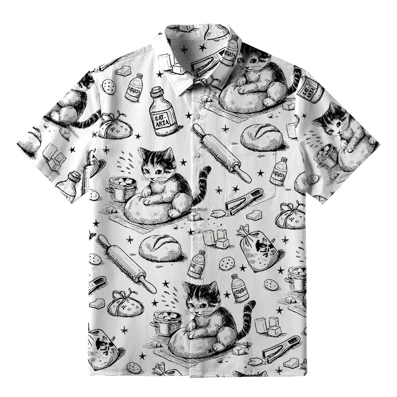 Vintage Ukiyo-e Lion Shirt for Street Style