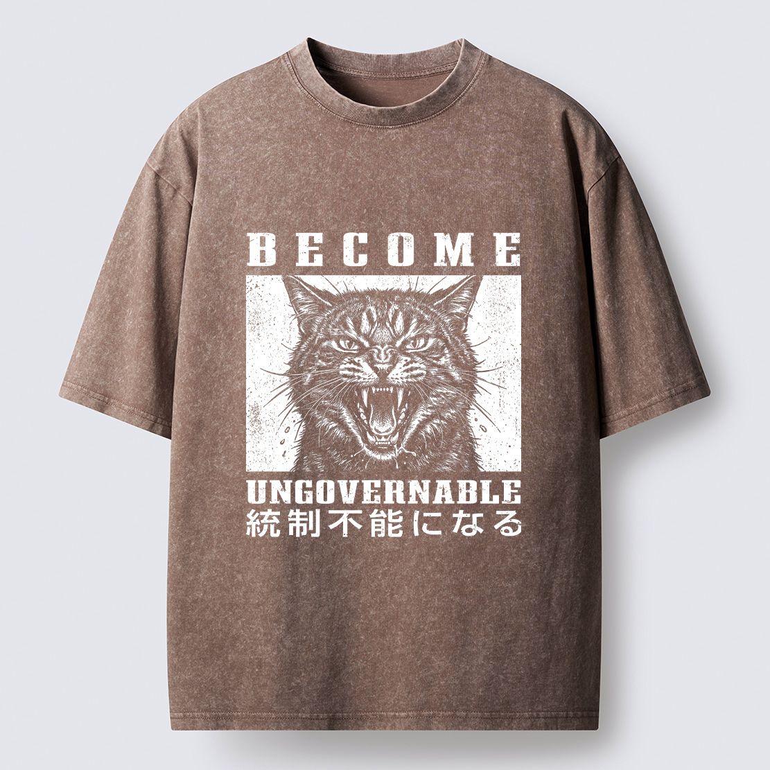 Japanese Vintage Streetwear Cat T-Shirt