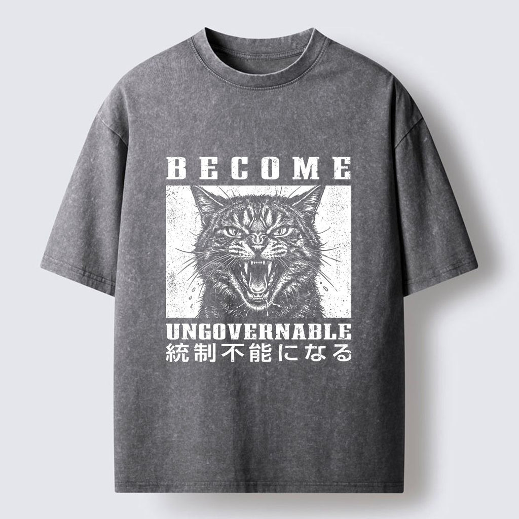 Japanese Vintage Streetwear Cat T-Shirt