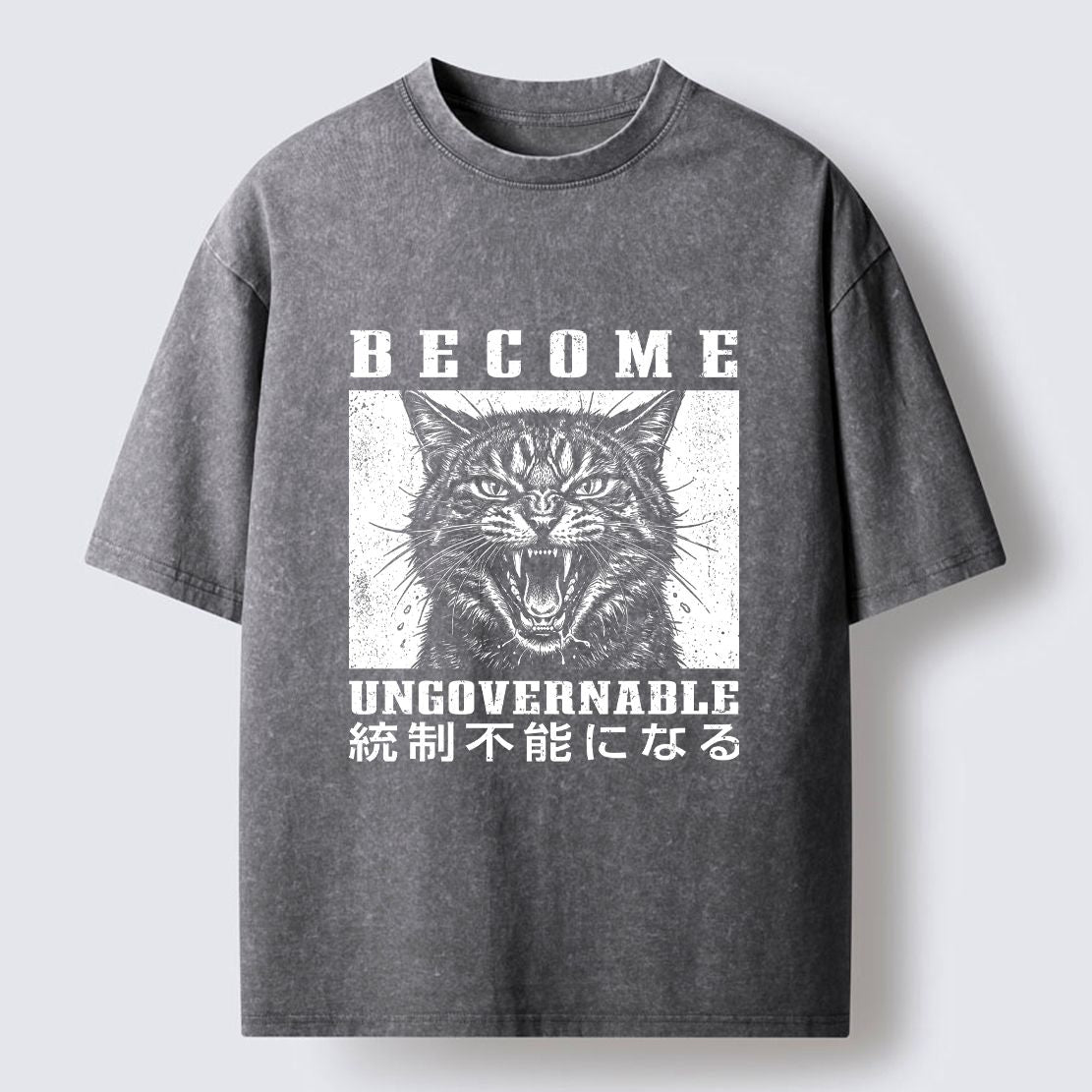 Japanese Vintage Streetwear Cat T-Shirt