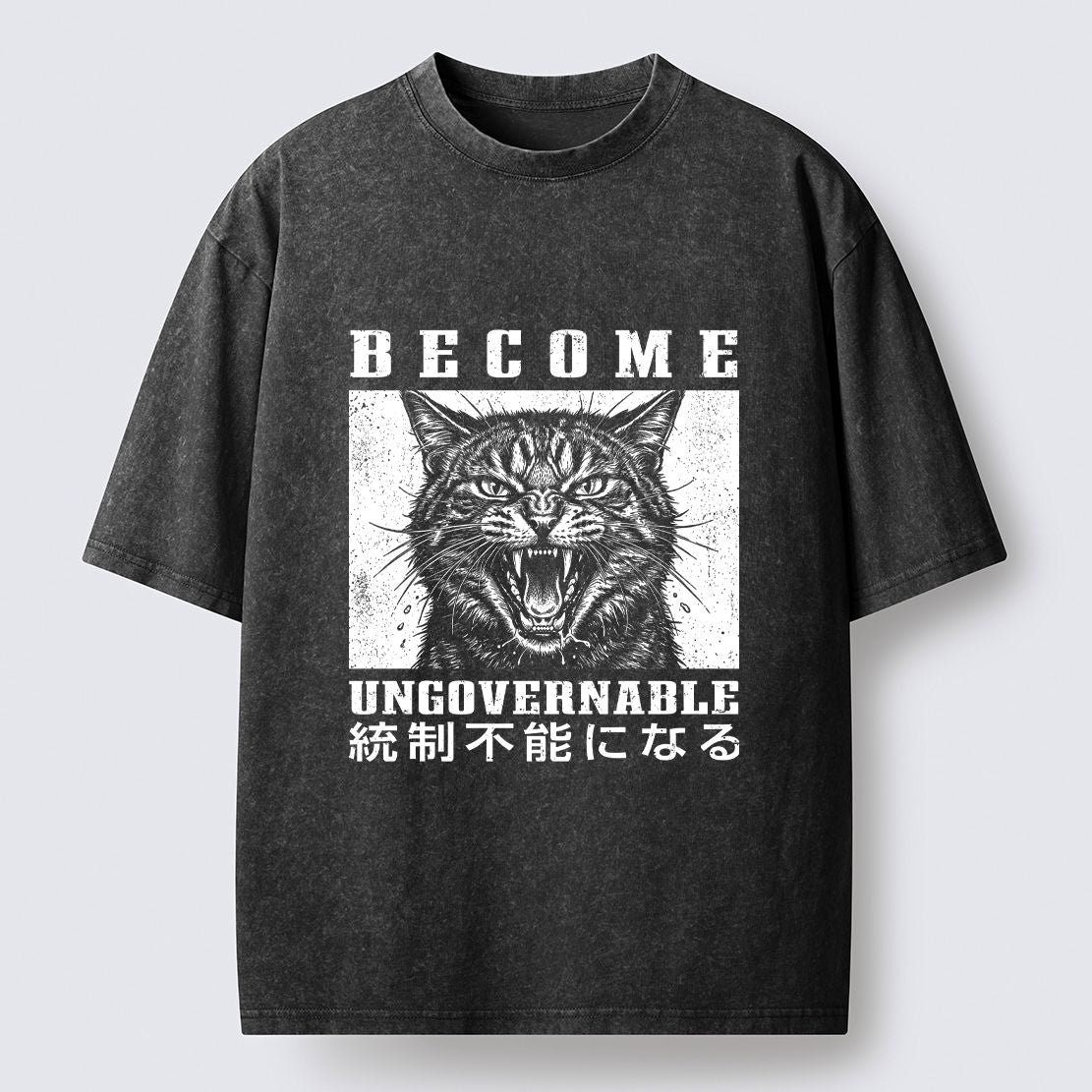 Japanese Vintage Streetwear Cat T-Shirt