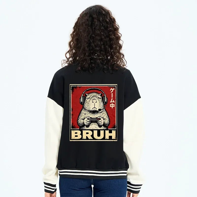 Japanese embroidered varsity jacket streetwear style