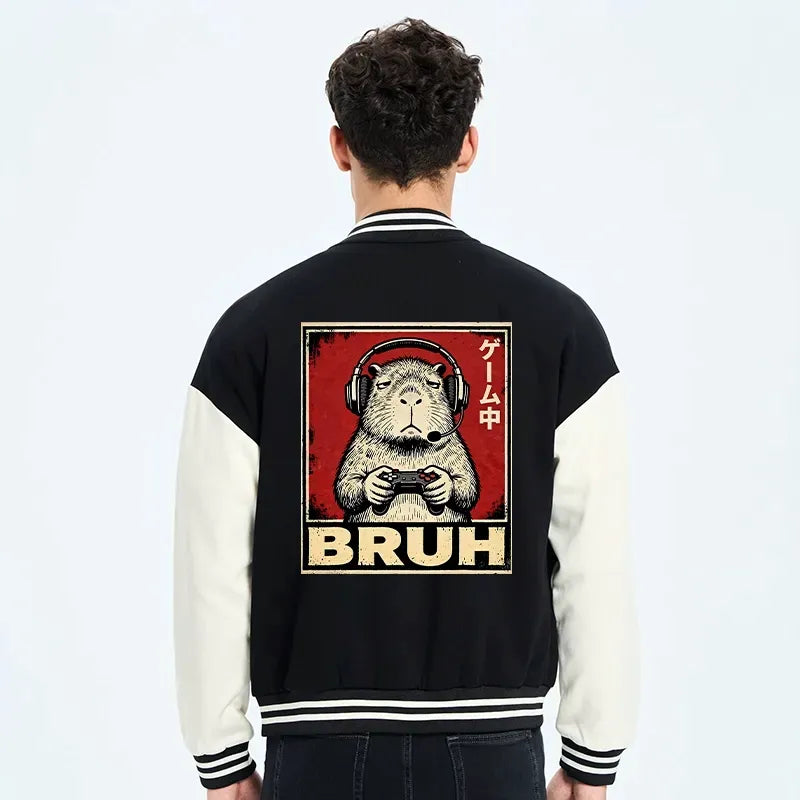 Japanese embroidered varsity jacket streetwear style