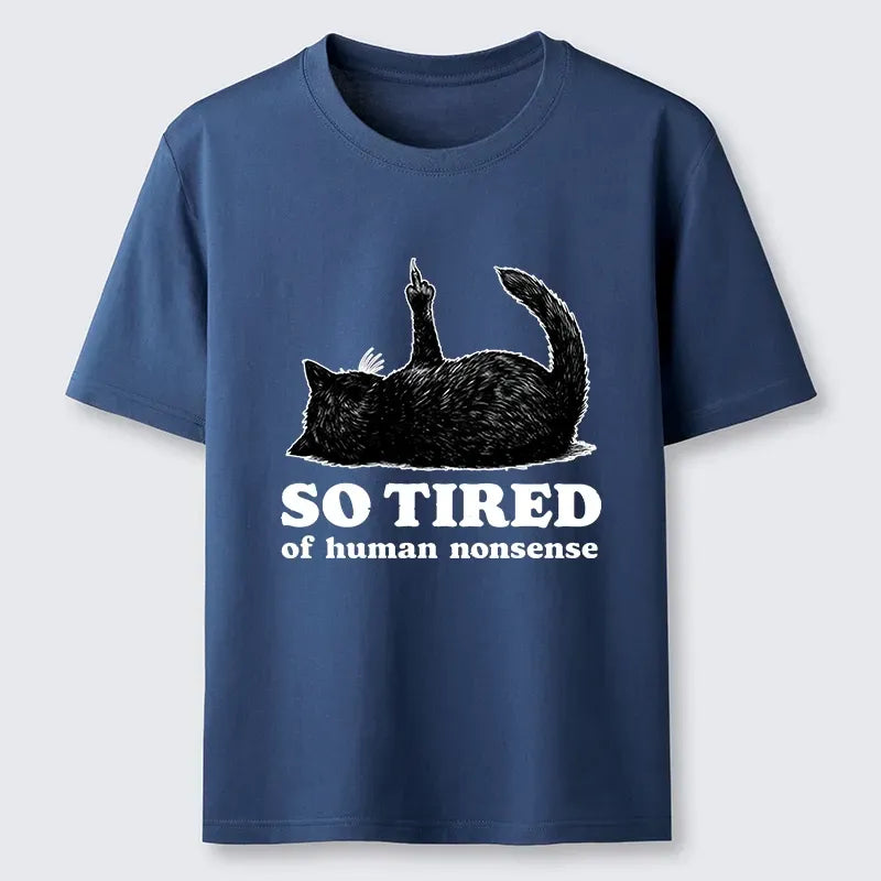 tired cat meme shirt gift for her