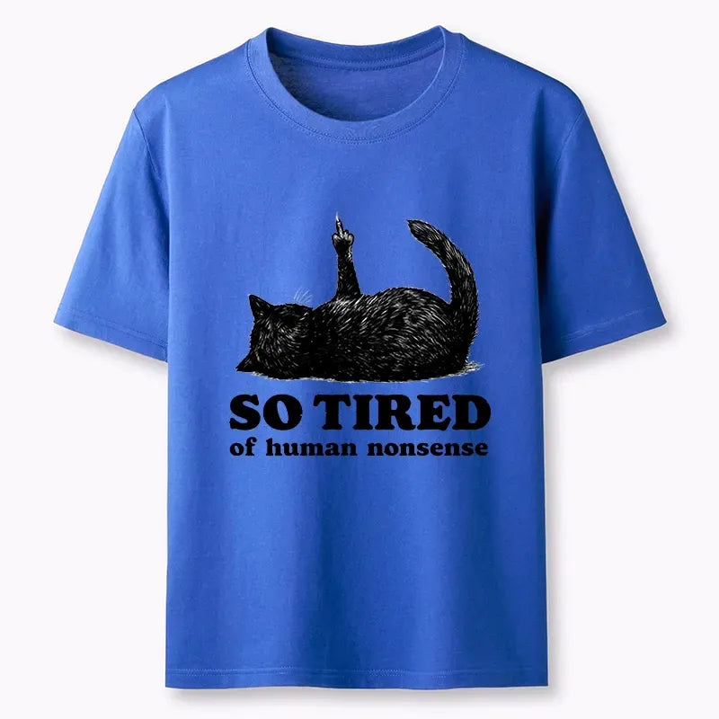 tired cat meme shirt gift for her