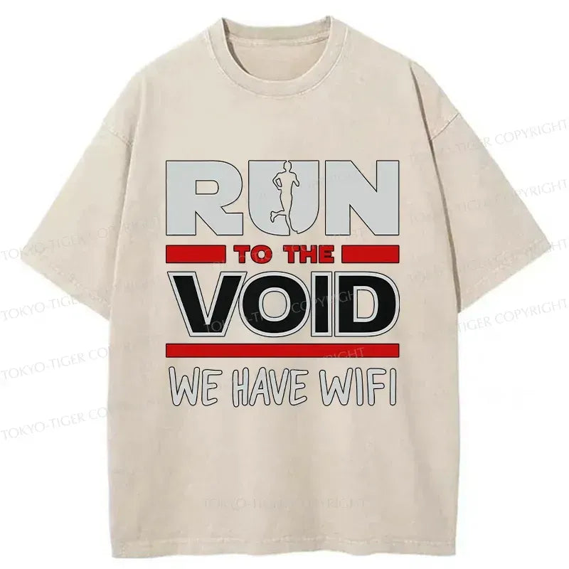 Kyoto-Lion Funny Run Washed T-Shirt