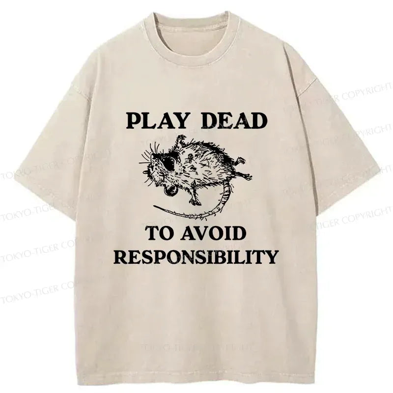 Kyoto-Lion Possum Playing Dead T-Shirt