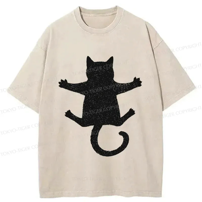 Kyoto-Lion Japanese Cat T-Shirt Free Shipping