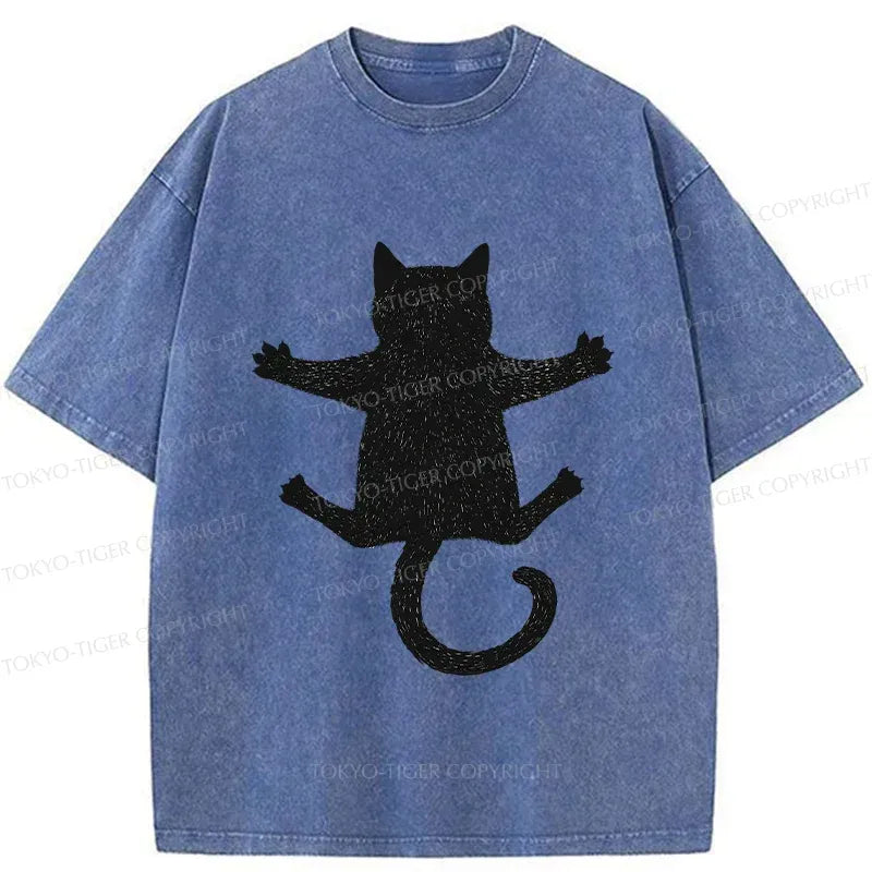 Kyoto-Lion Japanese Cat T-Shirt Free Shipping
