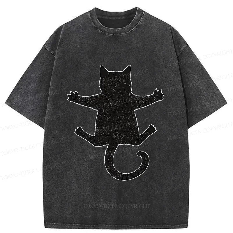 Kyoto-Lion Japanese Cat T-Shirt Free Shipping