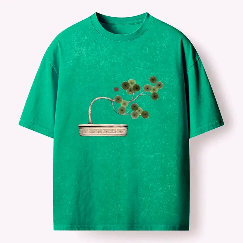 Minimalist Bonsai Artistry T-Shirt for Casual Wear