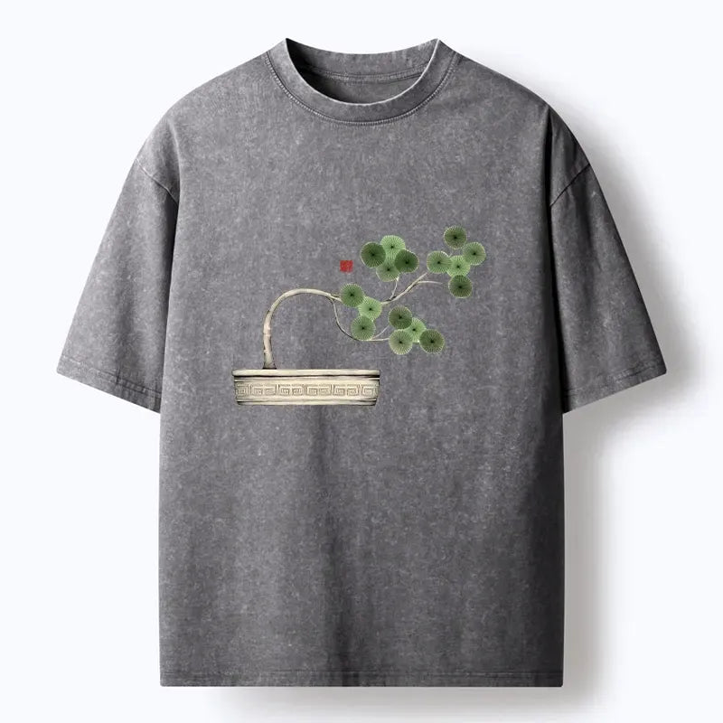 Minimalist Bonsai Artistry T-Shirt for Casual Wear