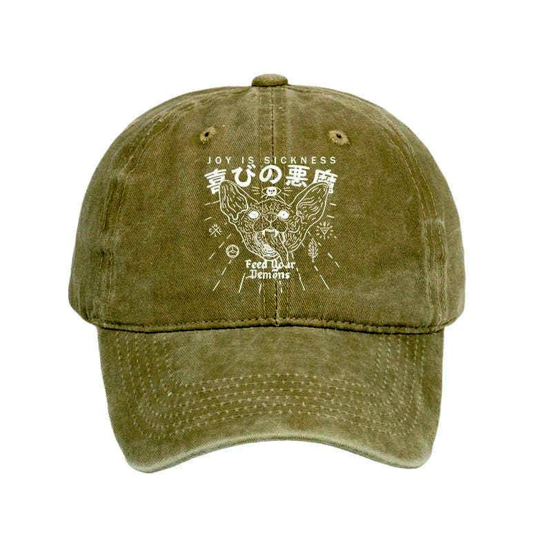 Kyoto-Lion Joy Is Sickness Washed Cap
