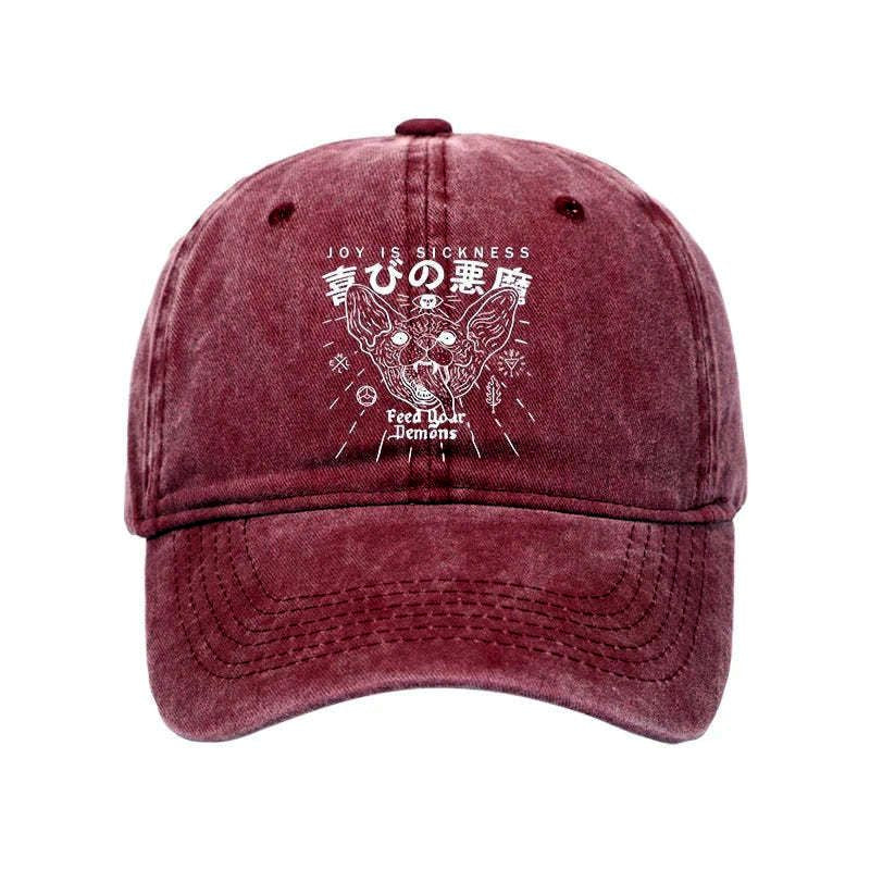 Kyoto-Lion Joy Is Sickness Washed Cap