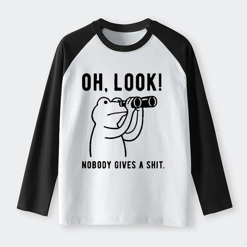 Japanese Frog Raglan Long Sleeve T-shirt