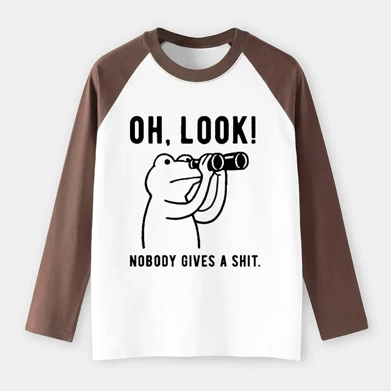 Japanese Frog Raglan Long Sleeve T-shirt