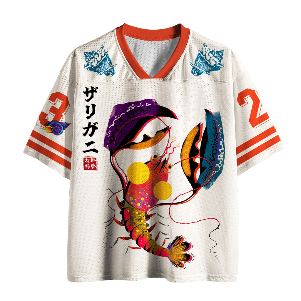 Kyoto-Lion Japanese Crayfish Sea Creature Mesh Jersey