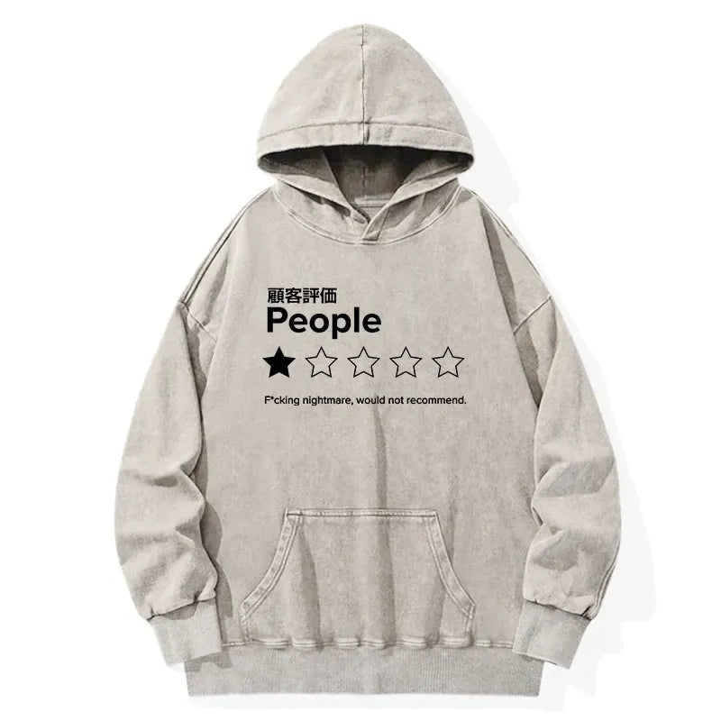 Washed Japanese hoodie free shipping