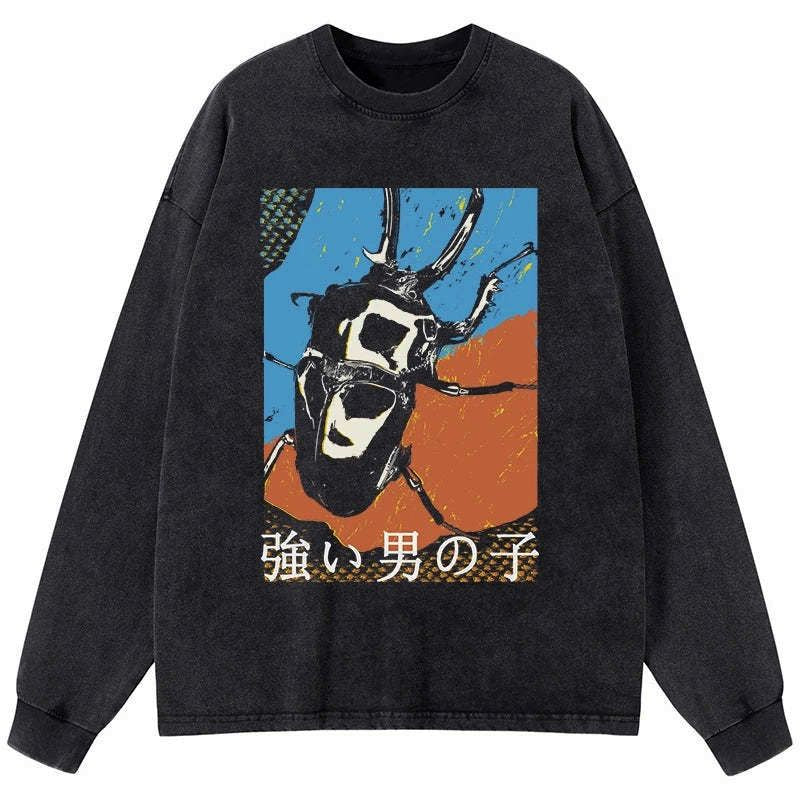 vintage japanese beetle t-shirt for men