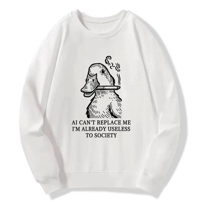 funny japanese duck sweatshirt