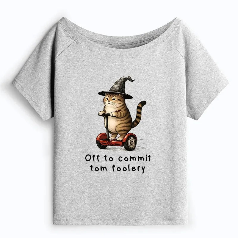 Japanese off shoulder t-shirt for women