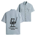 Kyoto-Lion Focused Samurai Frog Work Shirt