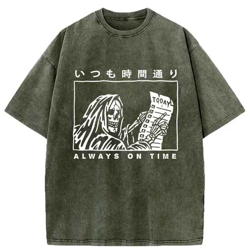 Kyoto lion skeleton tee for summer